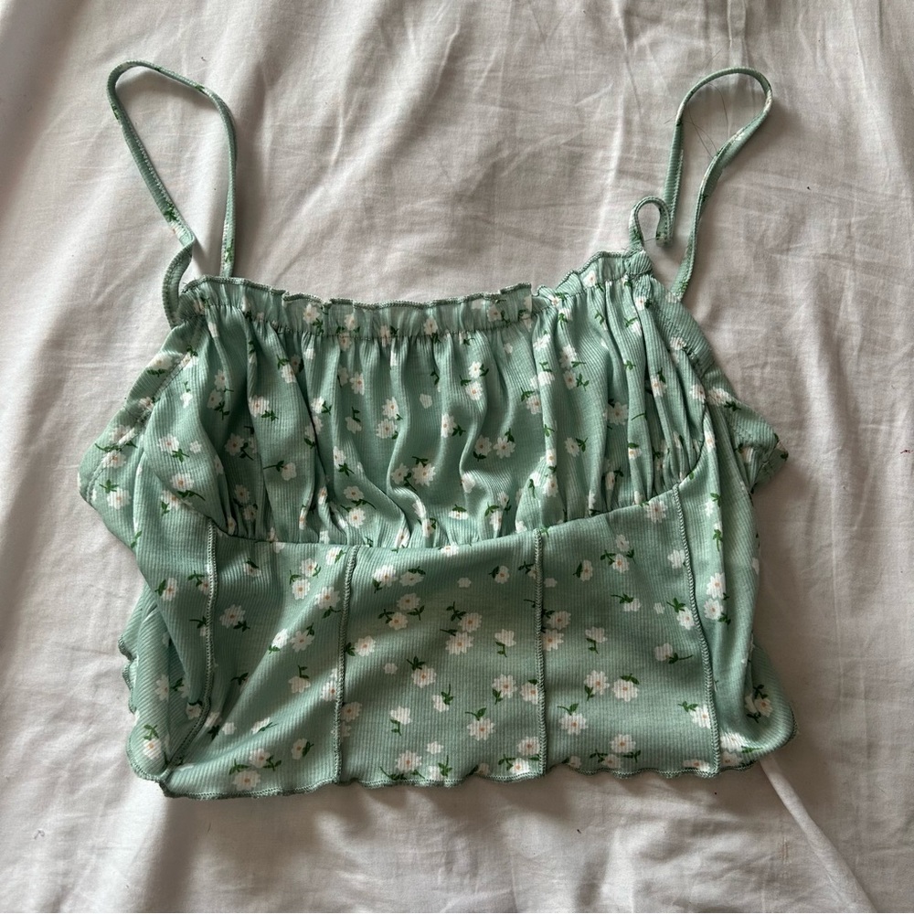 Floral print crop top